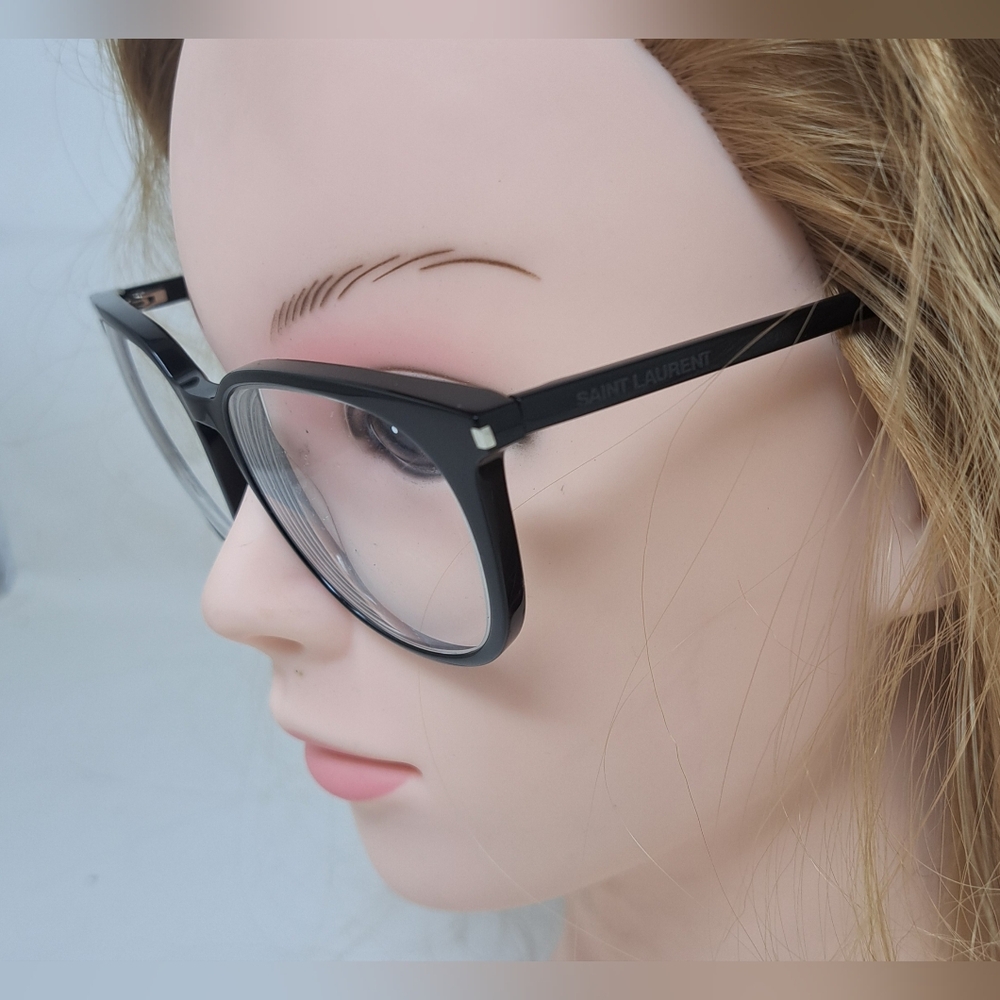 Saint Laurent Paris Women's Glasses Frames Black Square SL 38 001 52-16-140 - Picture 8 of 16